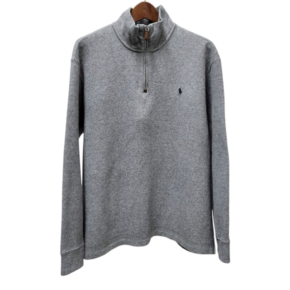 Polo Ralph Lauren Other - Polo Ralph Lauren Long-Sleeves Gray Men’s Quarter Zip Pullover XL